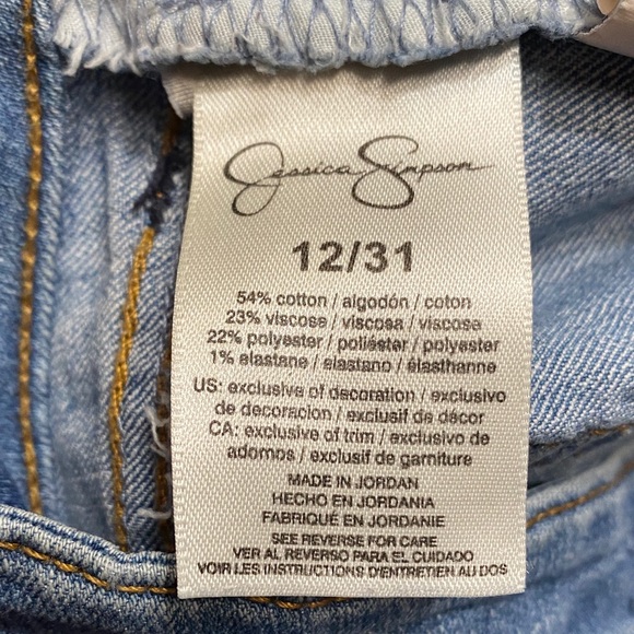 Jessica Simpson Roll Crop Skinny Women's Size 12/31 Jeans Casual - Picture 12 of 12